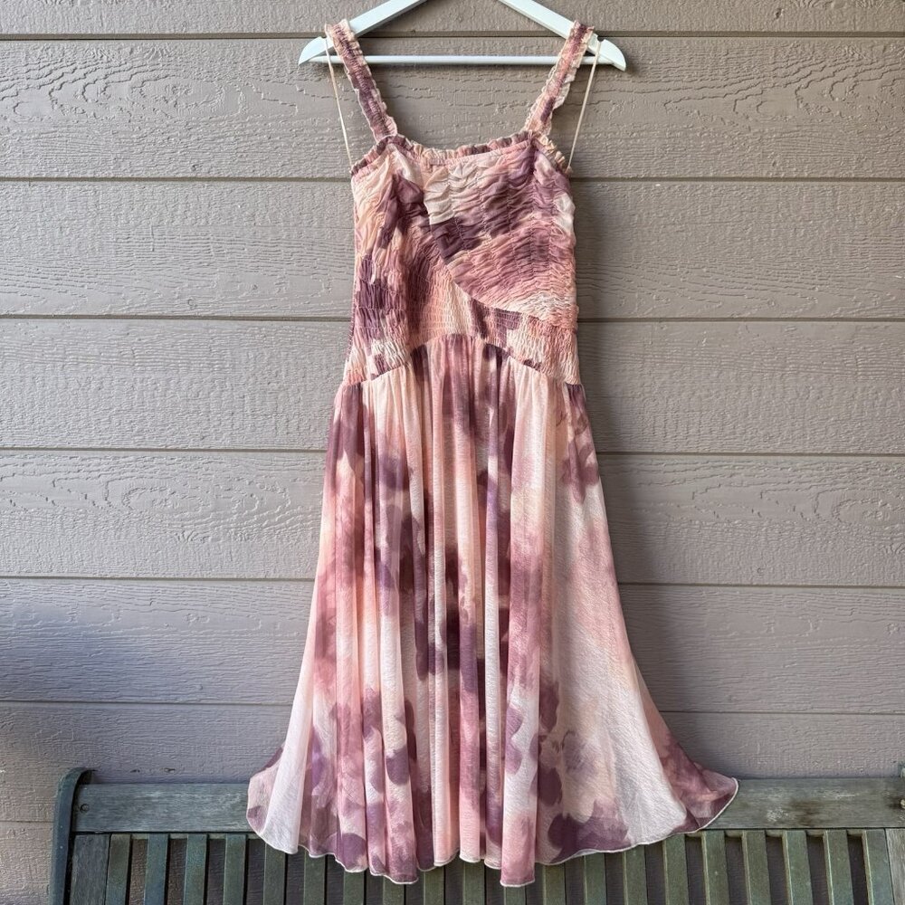 Free People X Revolve Tessa Smocked Midi Dress Women’s NWT  MSRP $168 Size S - Picture 2 of 9